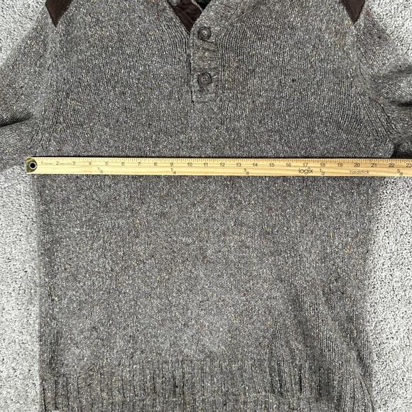 Eddie Bauer Sweater Men L Tight Knit Earth Tone Commando Wool Blend Pullover - Picture 11 of 16